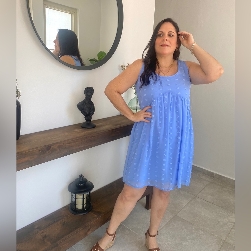 Spring blue dress